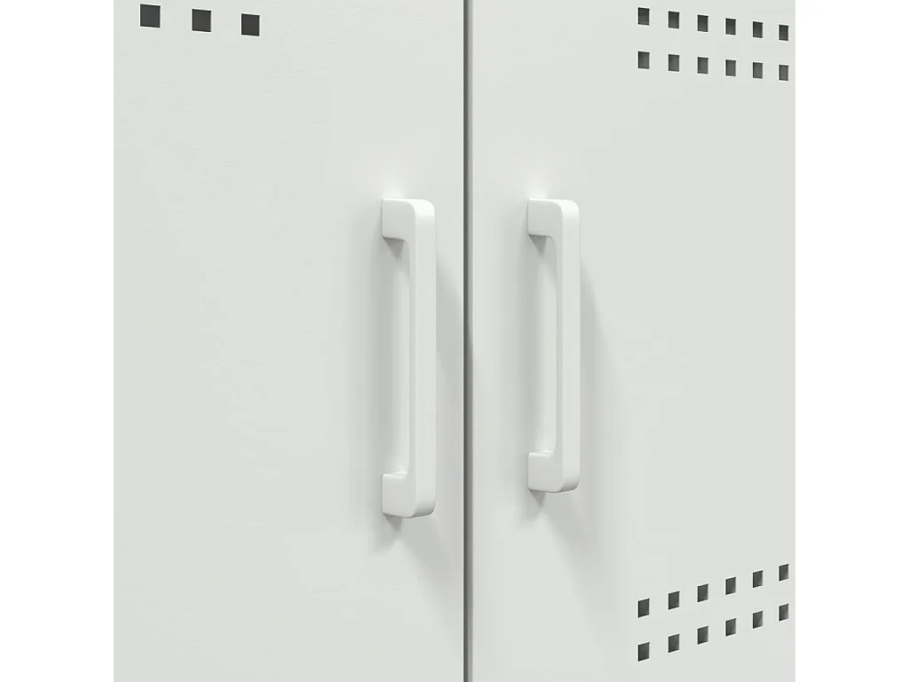 Sideboard Weiß 100,5x39x79 cm Stahl