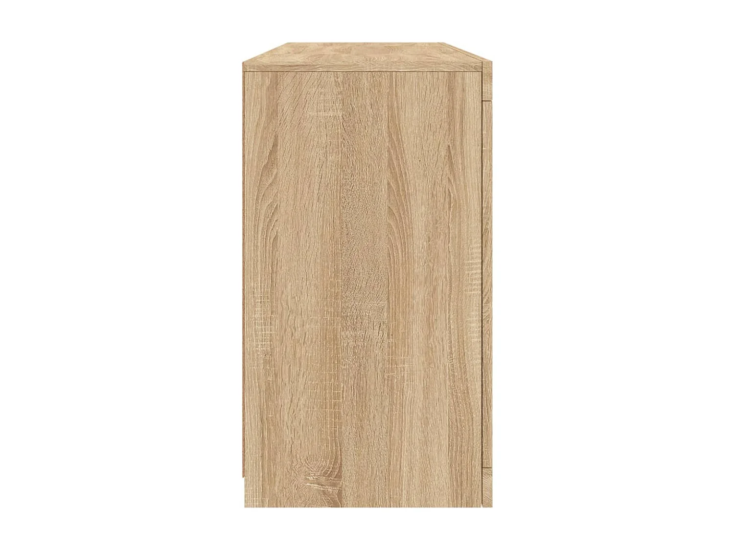 Buffet avec lumières LED chêne sonoma 142,5x37x67 cm