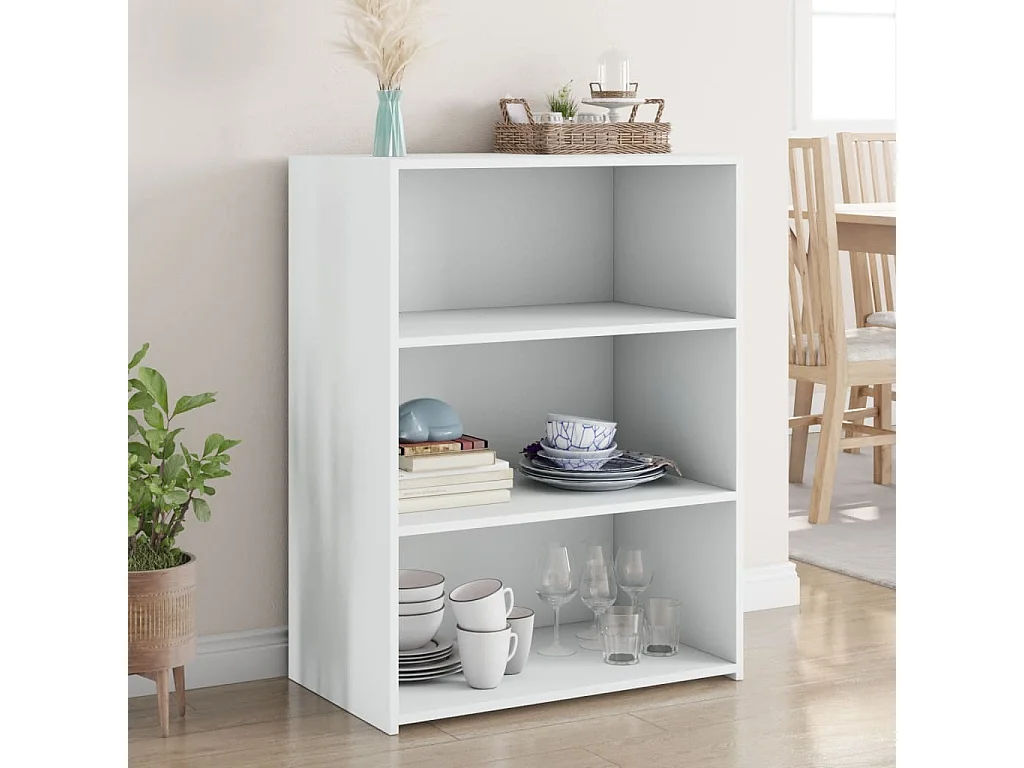 Buffet blanc 70x41x93 cm bois d'ingénierie