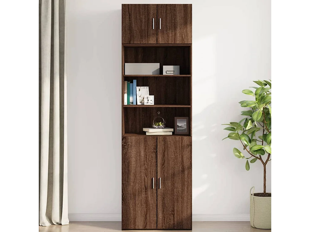 Wandschrank Braun Eichen-Optik 70x42,5x40 cm Holzwerkstoff