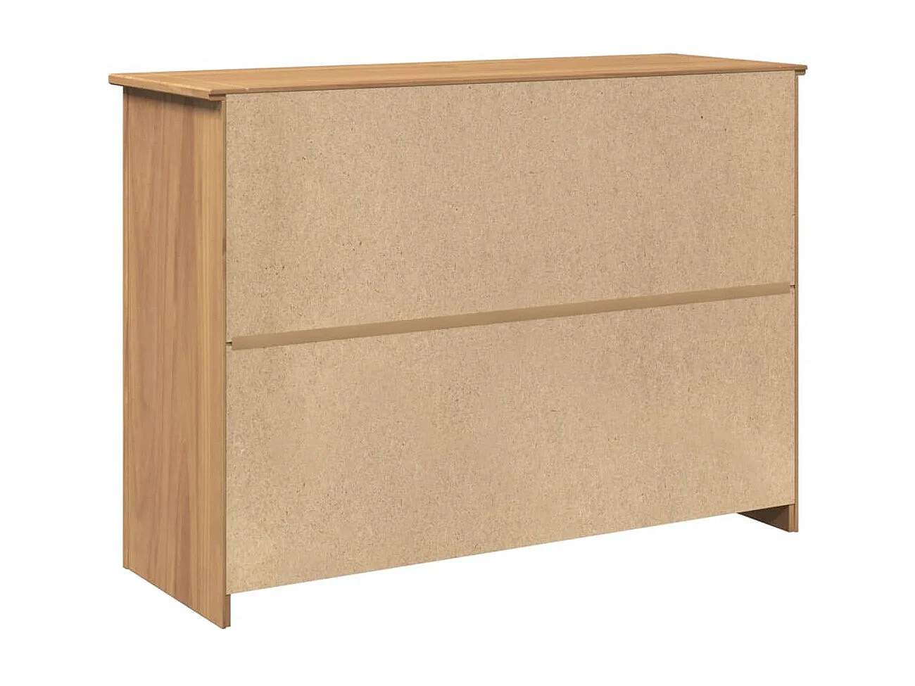 Credenza con Cassetti Panama 112x40x80cm Legno Massello di Pino