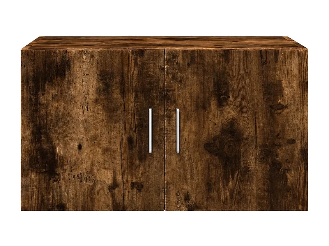 Armoire murale chêne fumé 70x42,5x40 cm bois d'ingénierie