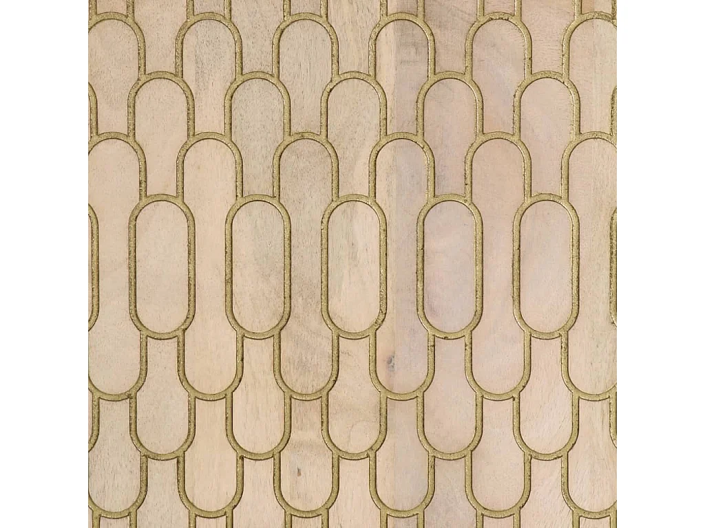 Armario auxiliar madera maciza de mango 60x33x75 cm