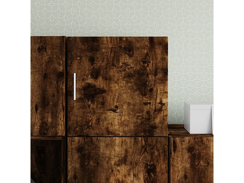 Mobile a Parete Rovere Fumo 40x42,5x40 cm in Legno Multistrato