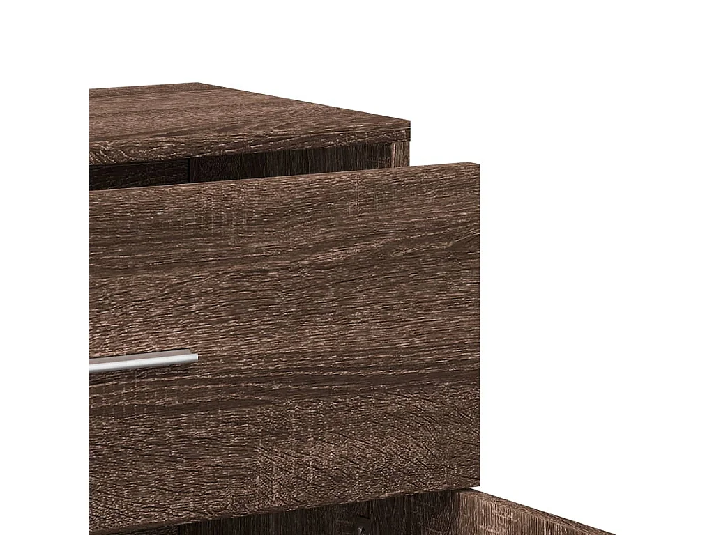 Aparador 60x31x70 cm derivados de madeira carvalho castanho