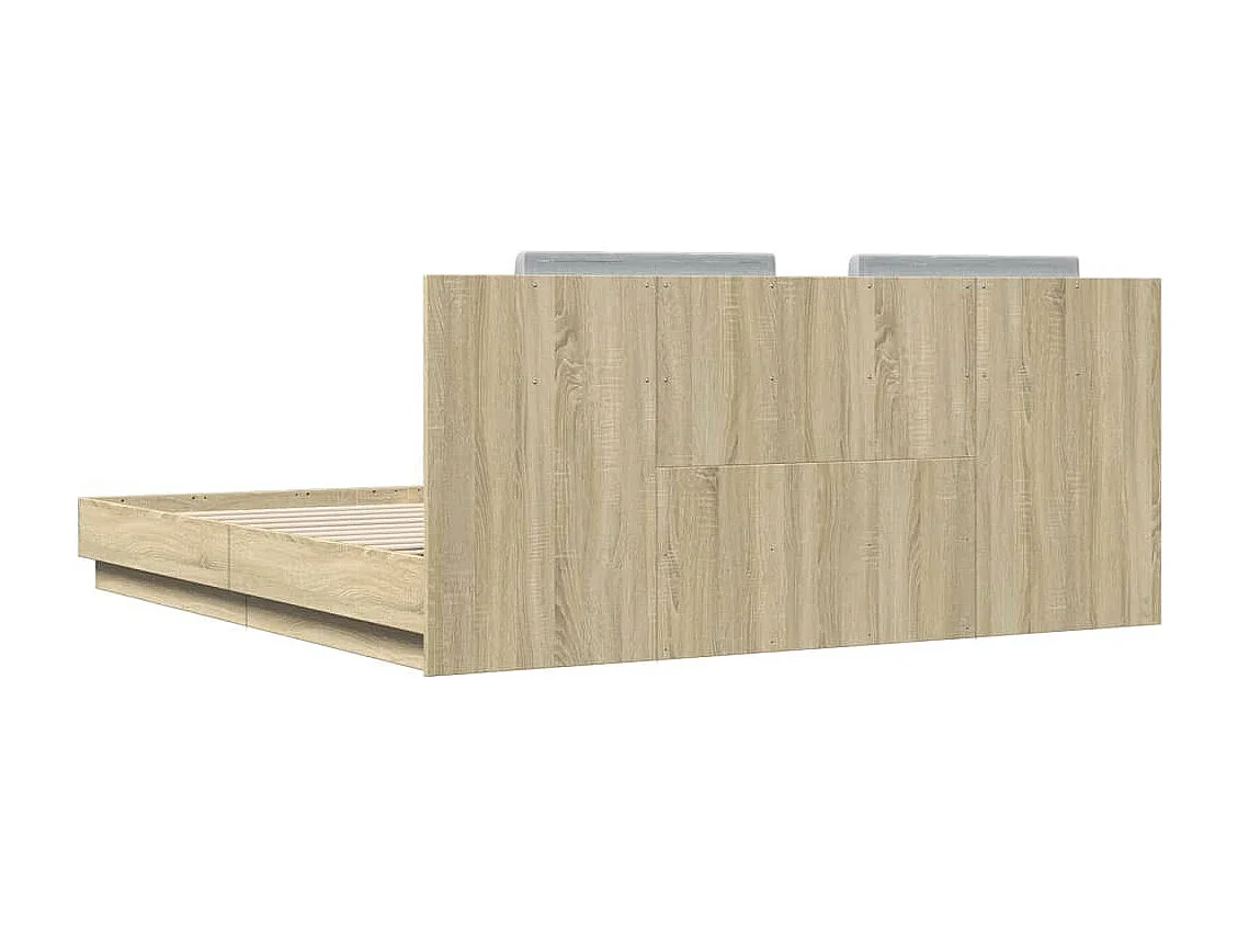 Giroletto Testiera Rovere Sonoma 180x200 cm Legno Multistrato