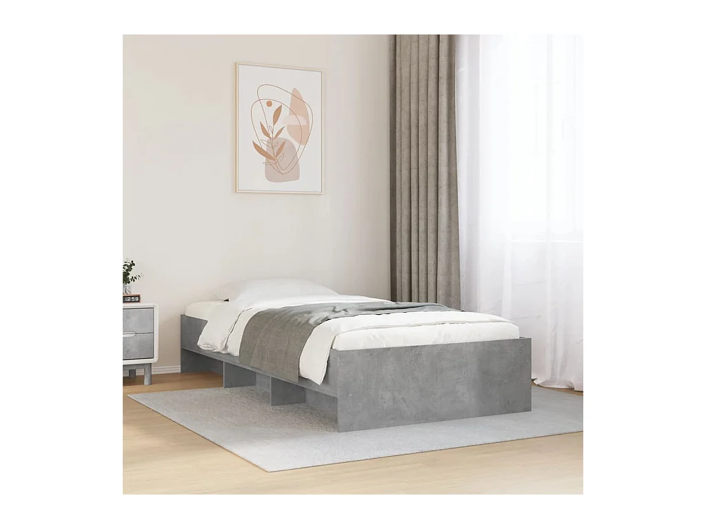 Giroletto Grigio Cemento 90x190 cm in Legno Multistrato