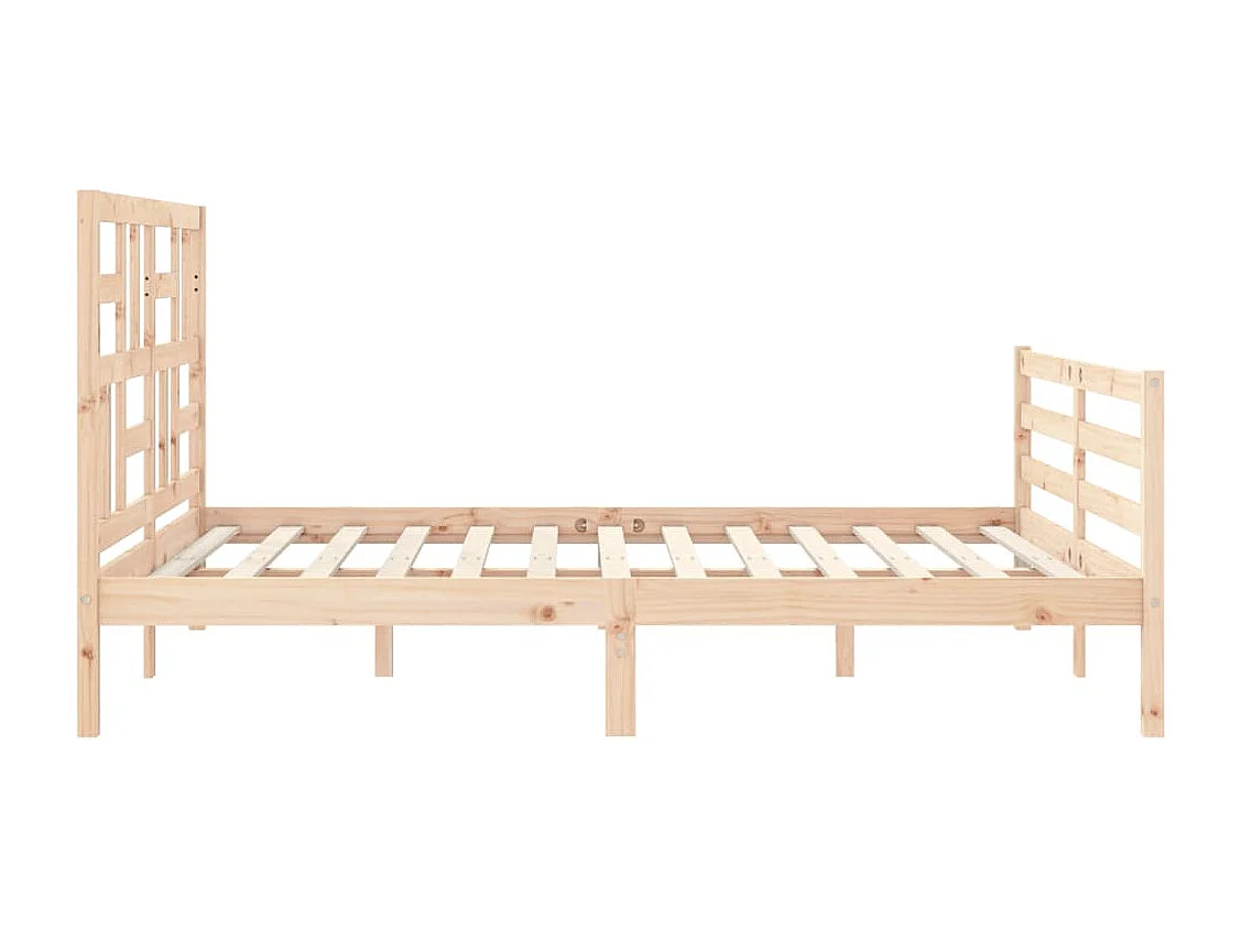 Cadre de lit sans matelas bois massif