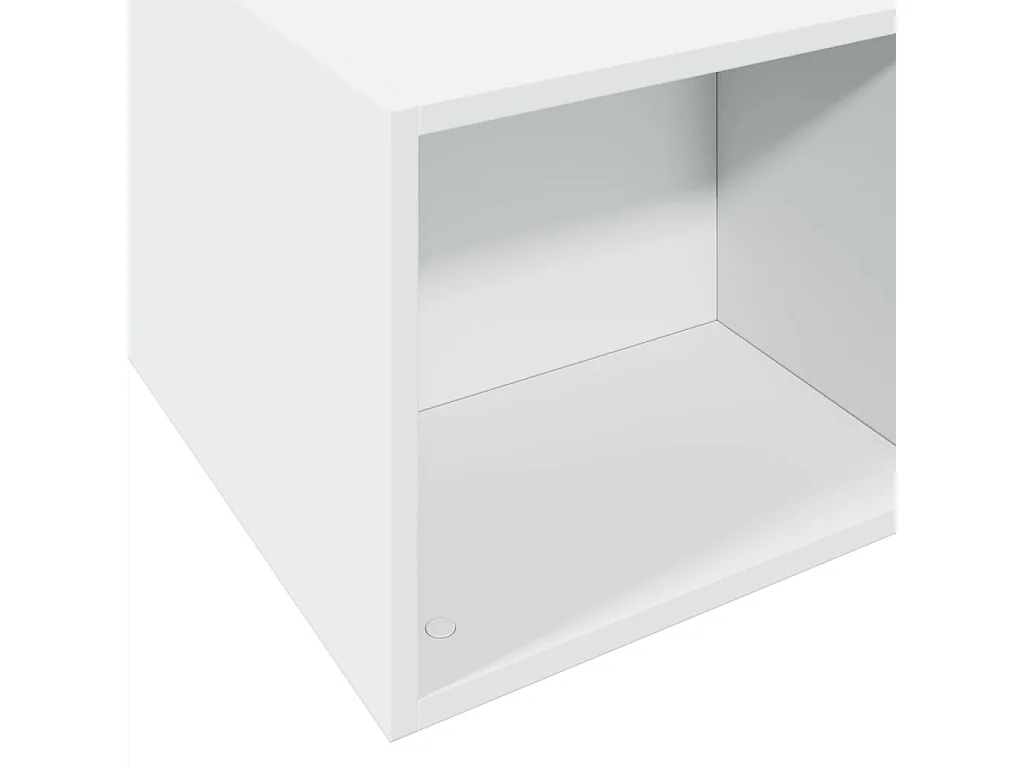 Estrutura de cama 135x190 cm derivados de madeira branco