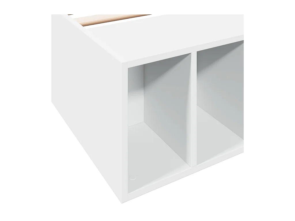 Cadre de lit sans matelas blanc 90x200 cm