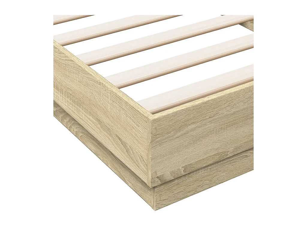Bedframe zonder matras hout sonoma eikenkleurig 90x200 cm