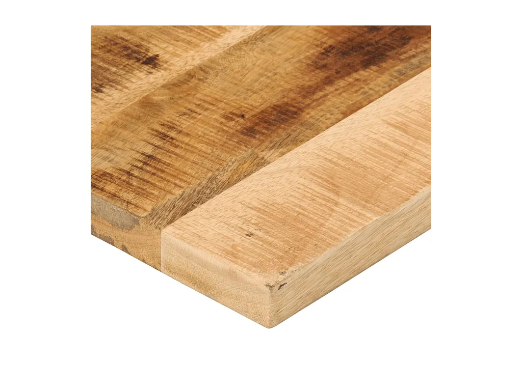 Dessus de table rectangulaire bois massif de manguier brut