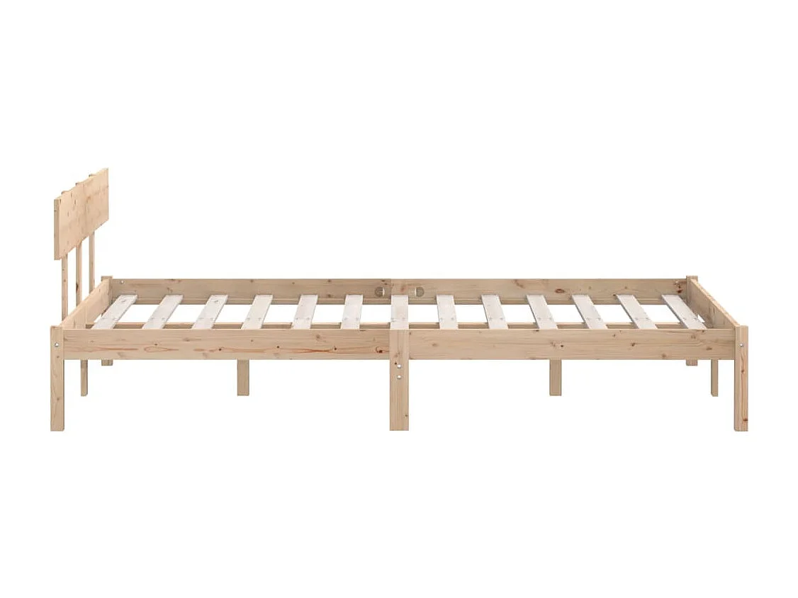 Cadre de lit sans matelas bois de pin massif