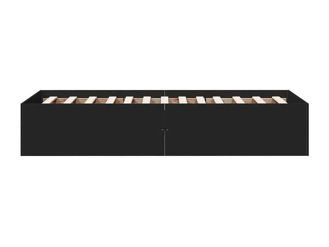 Bettgestell Schwarz 100x200 cm Holzwerkstoff