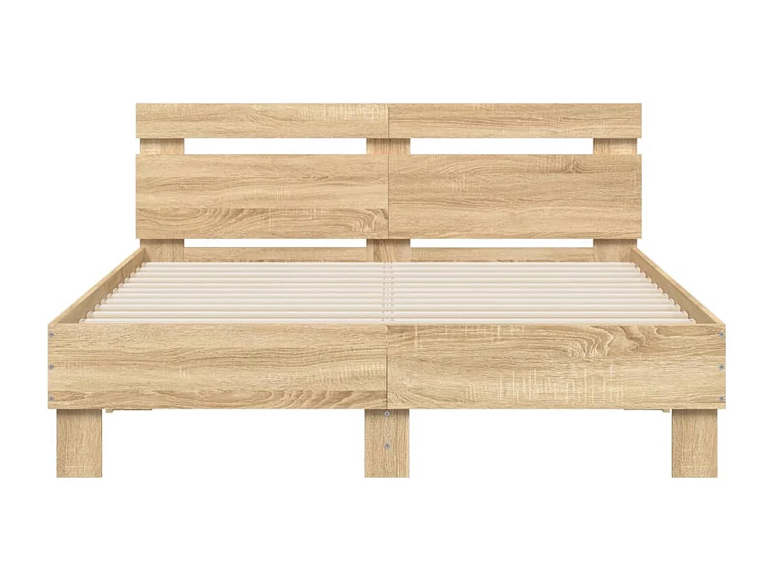 Giroletto Testiera Rovere Sonoma 135x190 cm Legno Multistrato