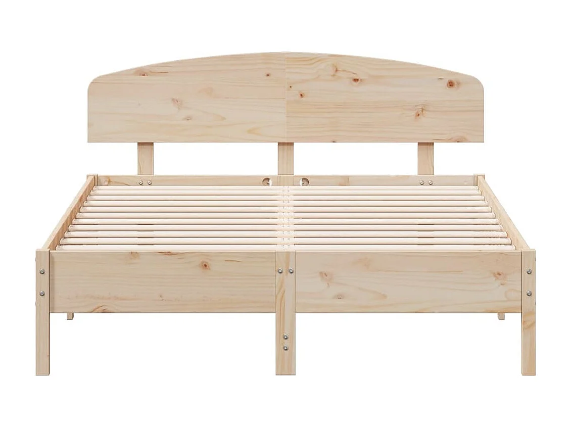 Cama sem colchão 140x200 cm madeira de pinho maciça