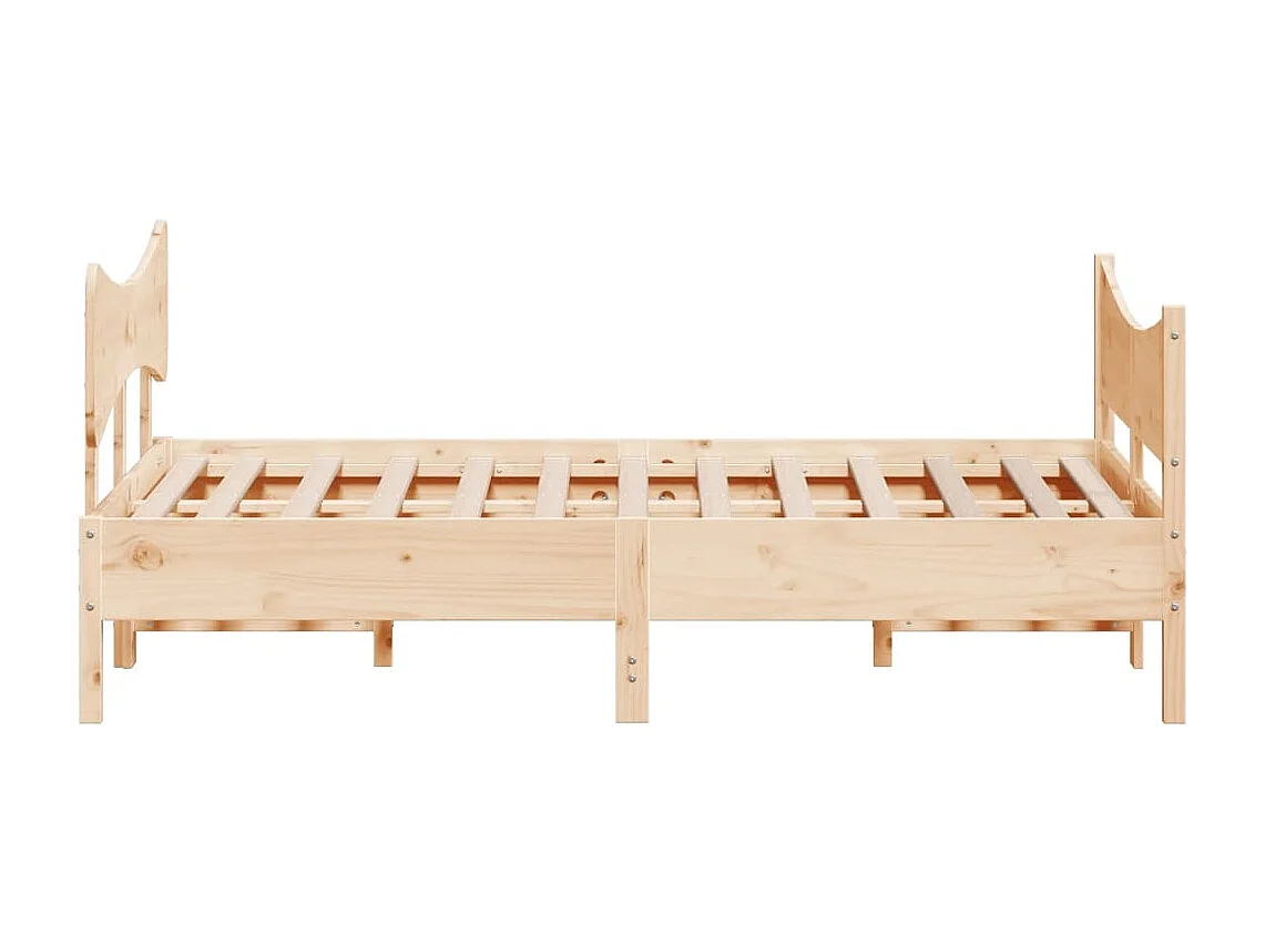 Cama sem colchão 135x190 cm madeira de pinho maciça