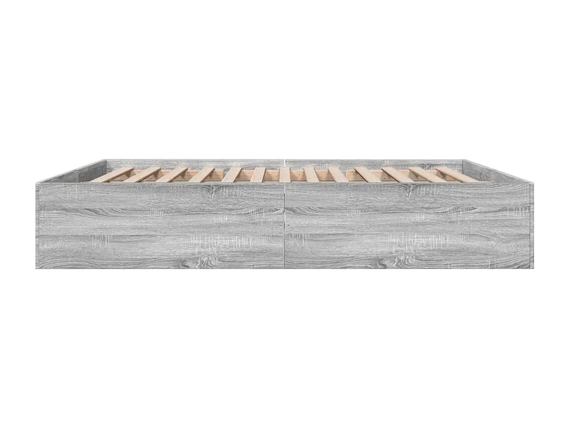 Cadre de lit sans matelas sonoma gris 180x200 cm