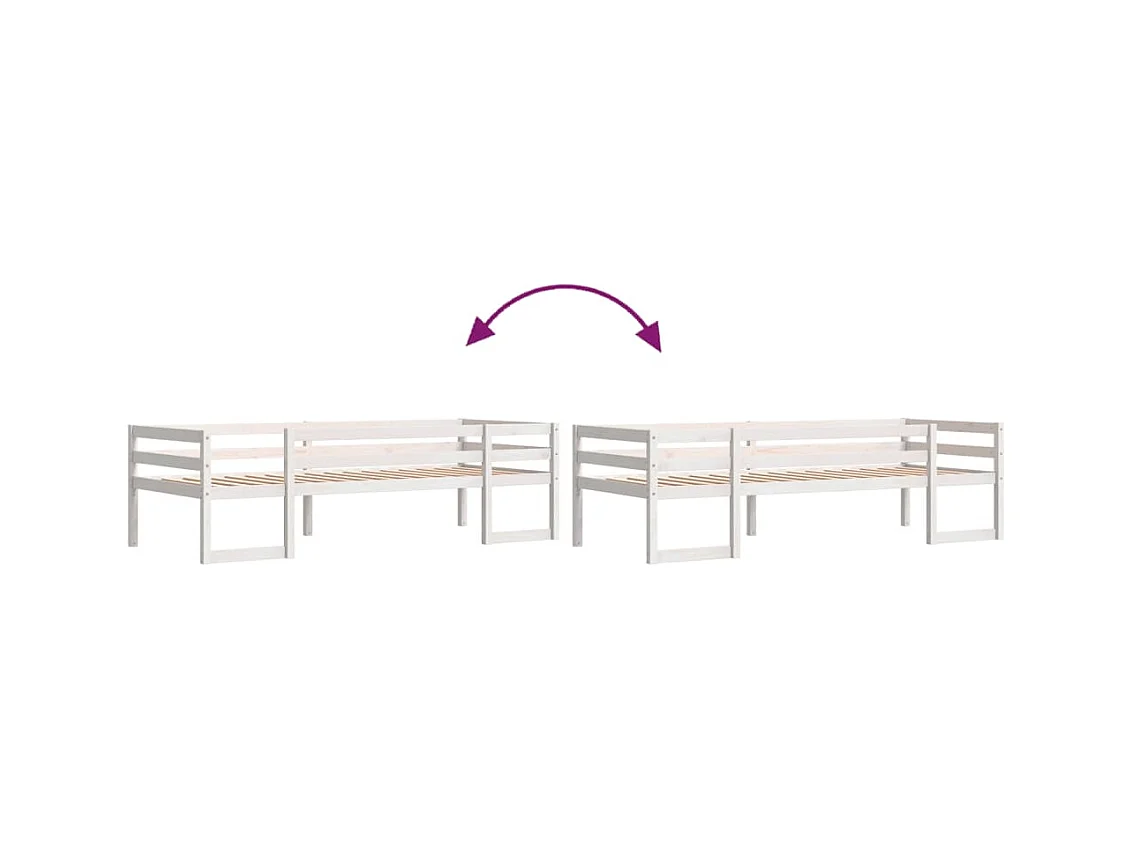 Cadre de lit pour enfants sans matelas 90x200 cm pin massif