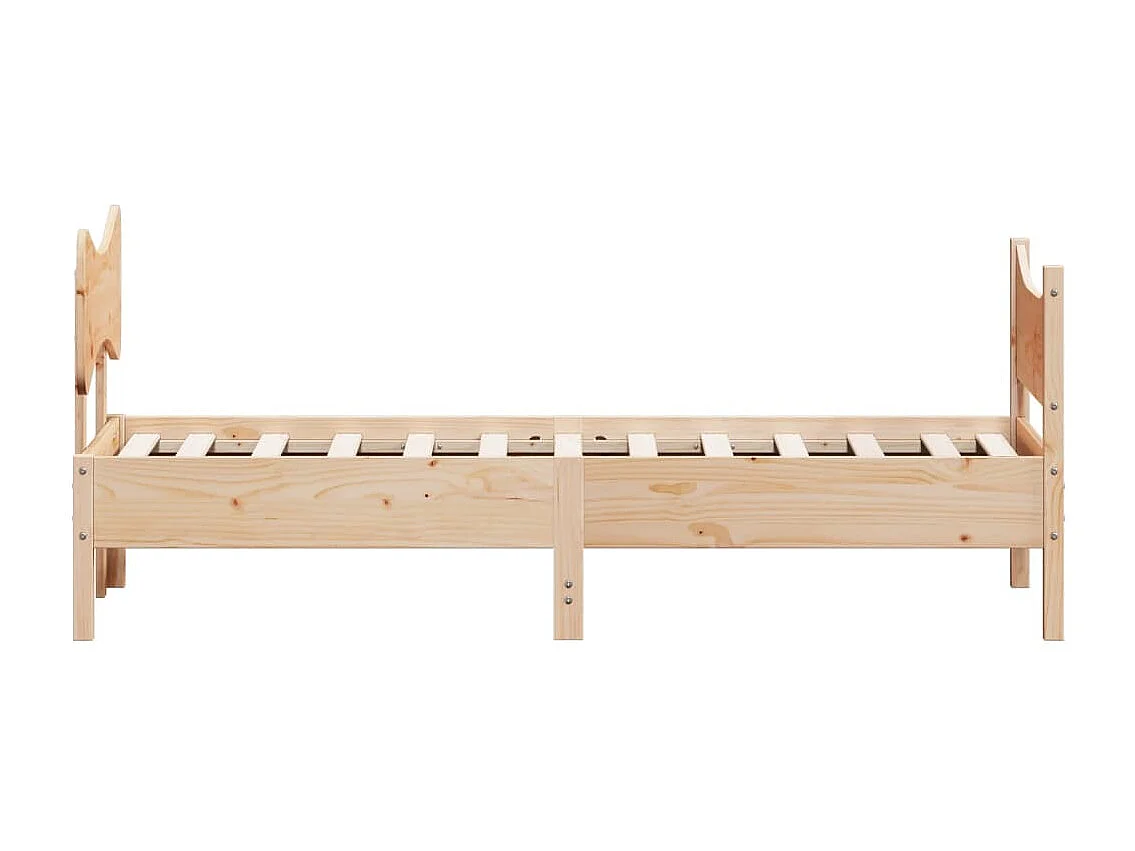 Giroletto senza Materasso 75x190 cm in Legno Massello di Pino