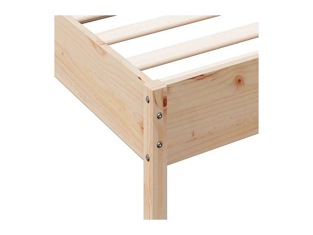 Cadre de lit sans matelas 90x190 cm bois de pin massif