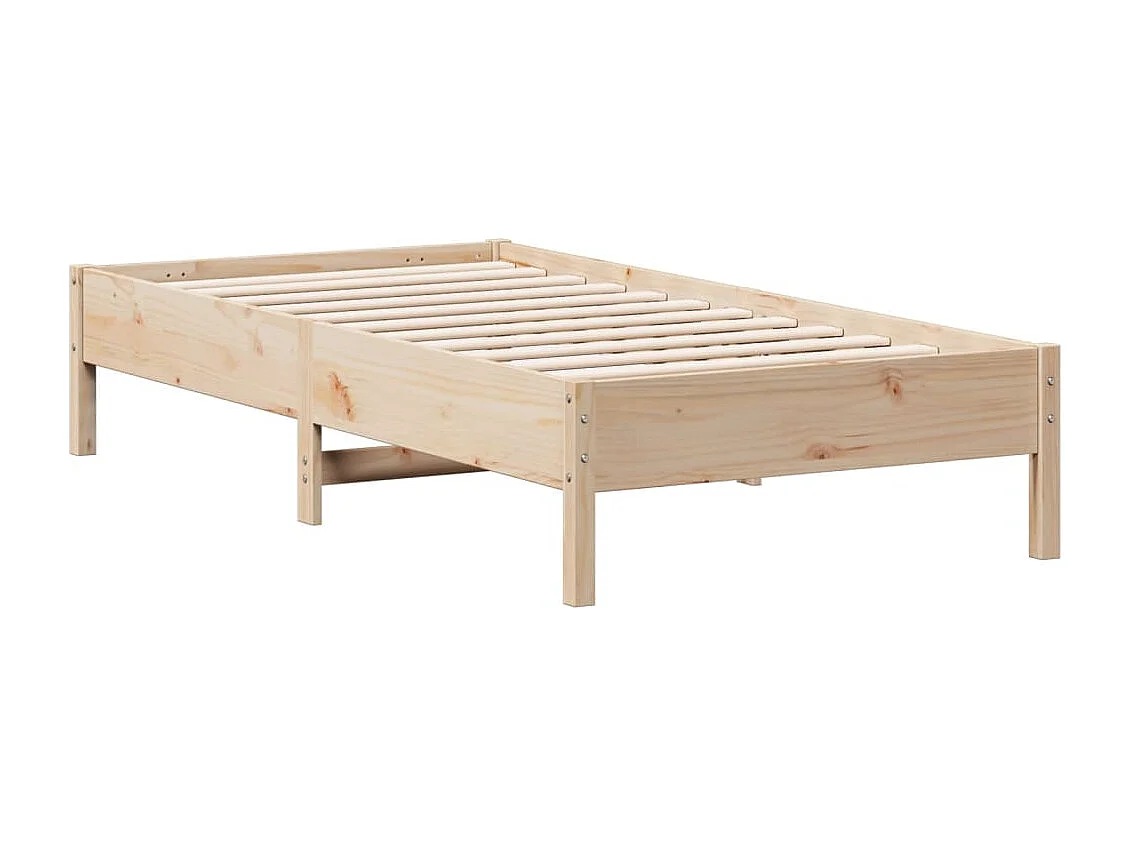 Cama sem colchão 90x190 cm madeira de pinho maciça