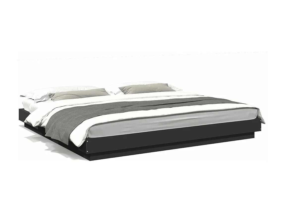 Giroletto Nero 180x200 cm in Legno Multistrato