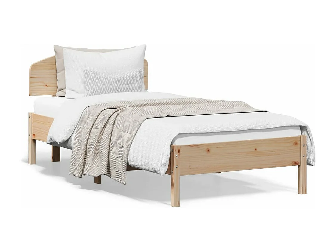Bedframe zonder matras massief grenenhout 90x200 cm
