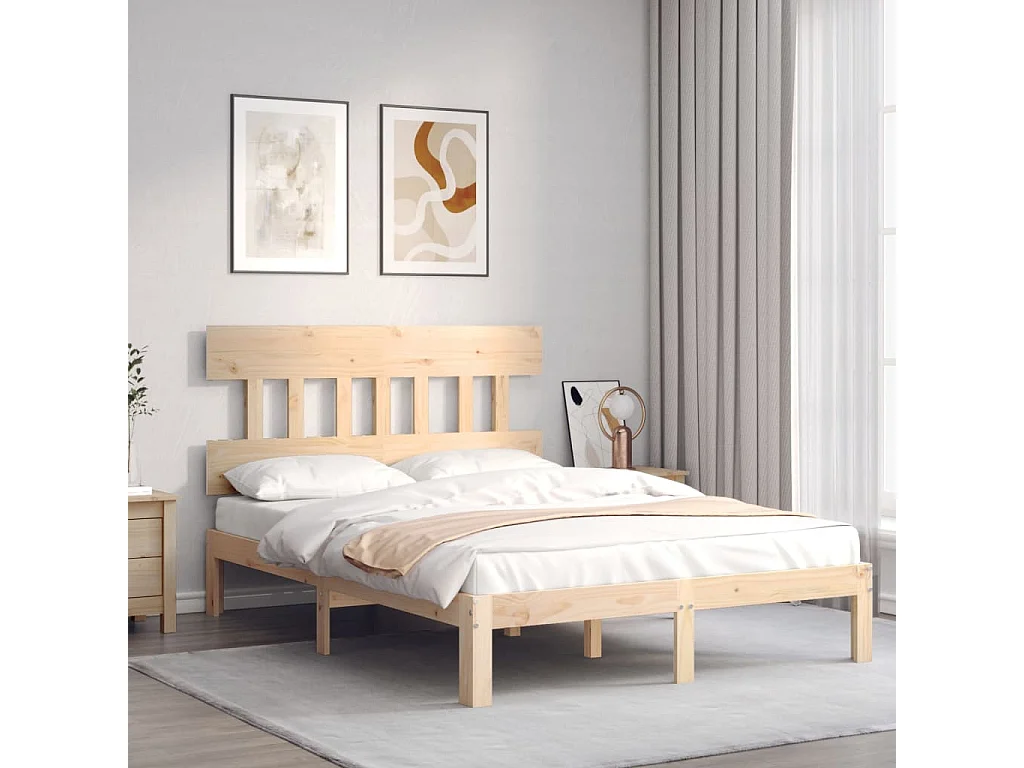 Giroletto con Testiera Small Double in Legno Massello