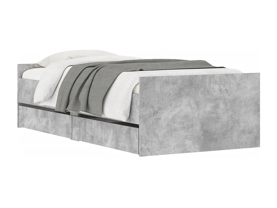 Giroletto con Cassetti Grigio Cemento 100x200 cm