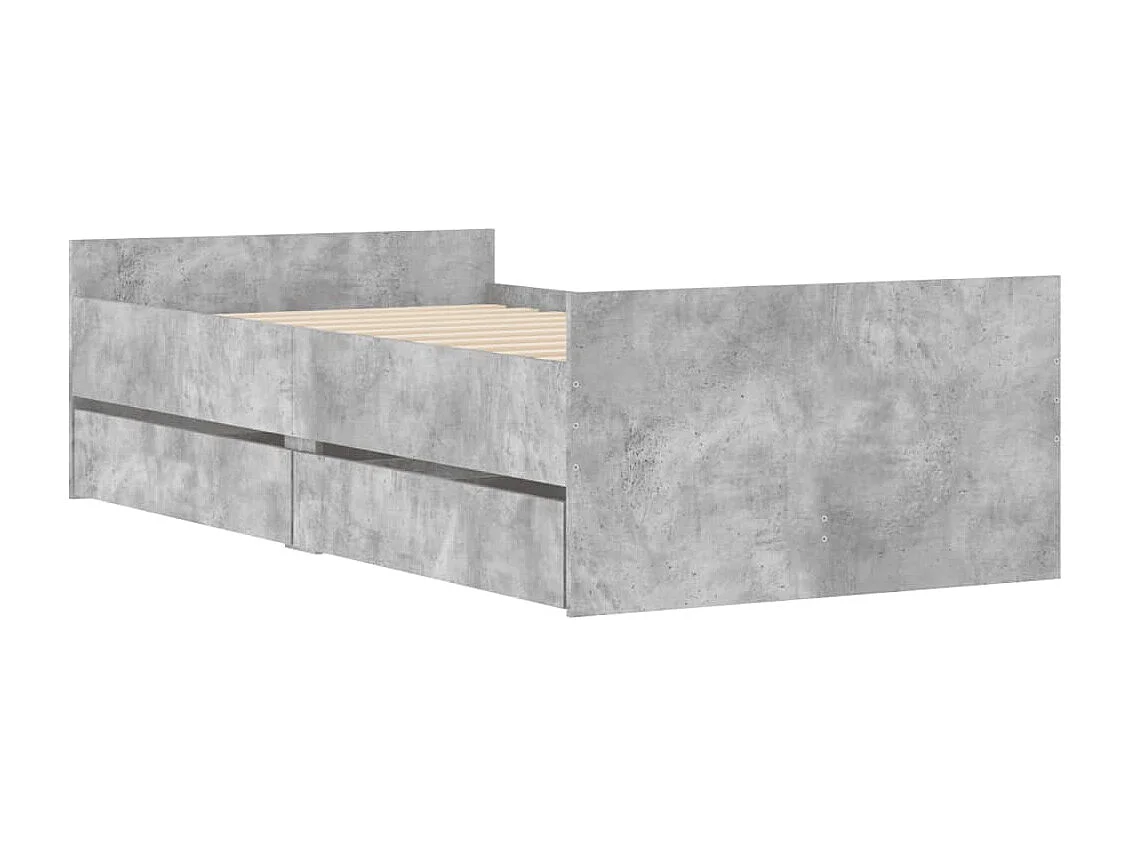 Giroletto con Cassetti Grigio Cemento 100x200 cm