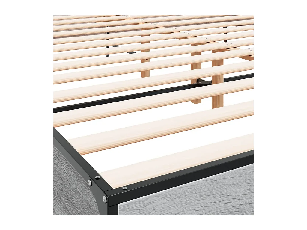 Estrutura de cama 180x200 cm derivados madeira/metal