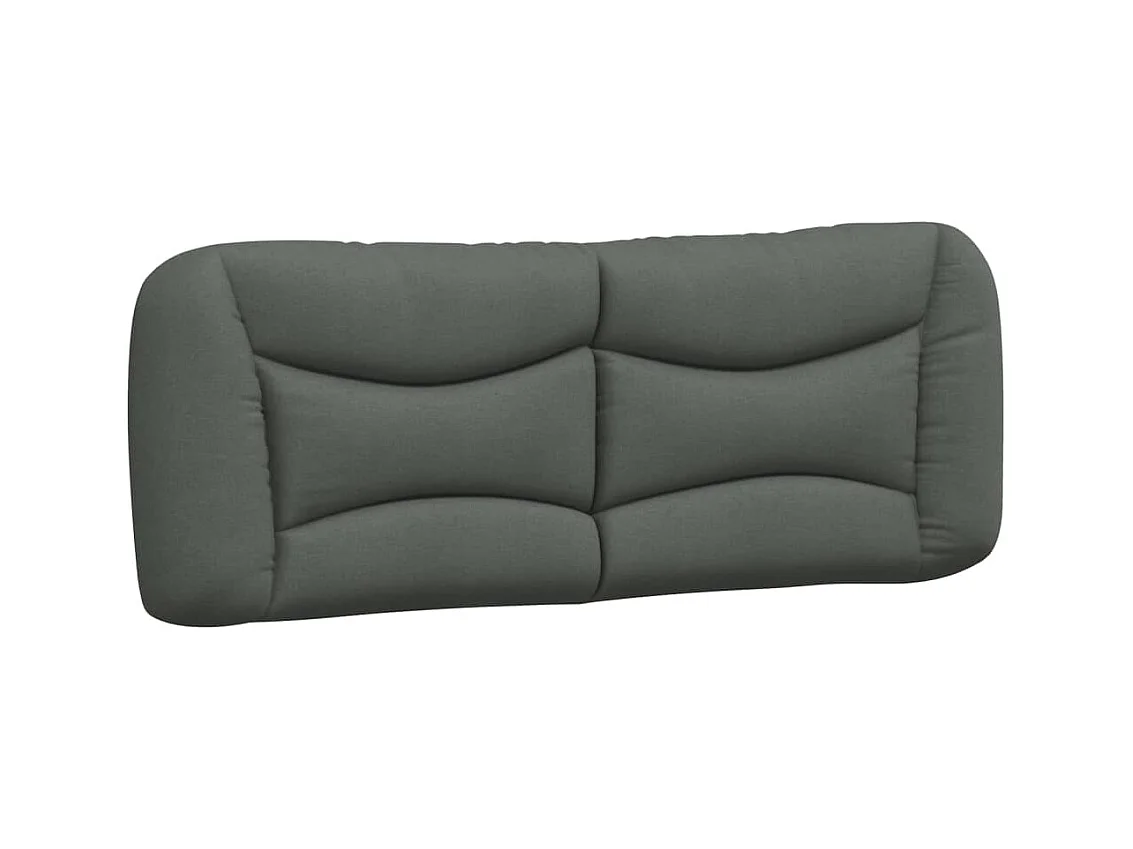 Cadre de lit sans matelas gris foncé 180x200 cm tissu
