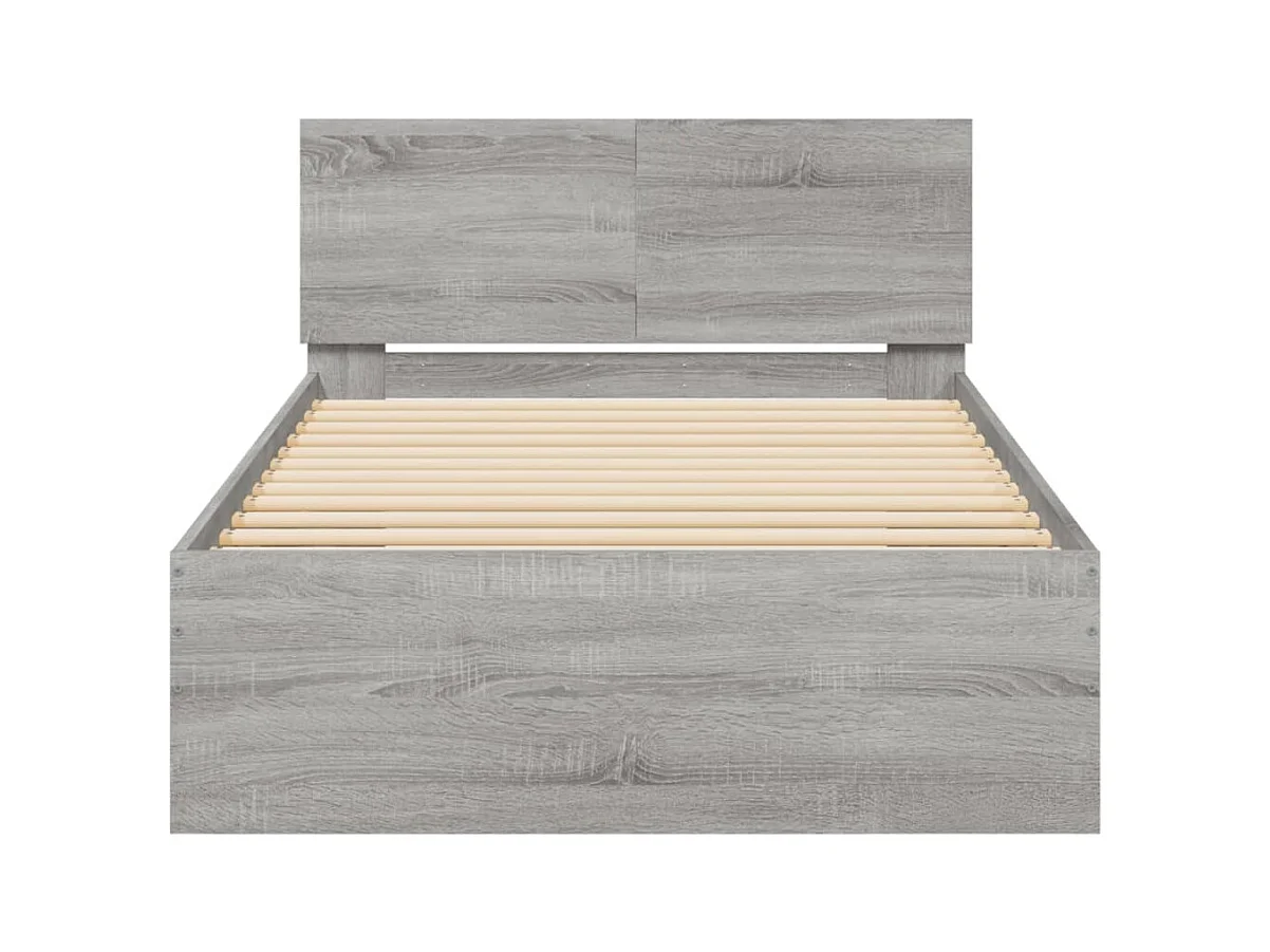 Cadre de lit sans matelas avec tête de lit 100x200 cm