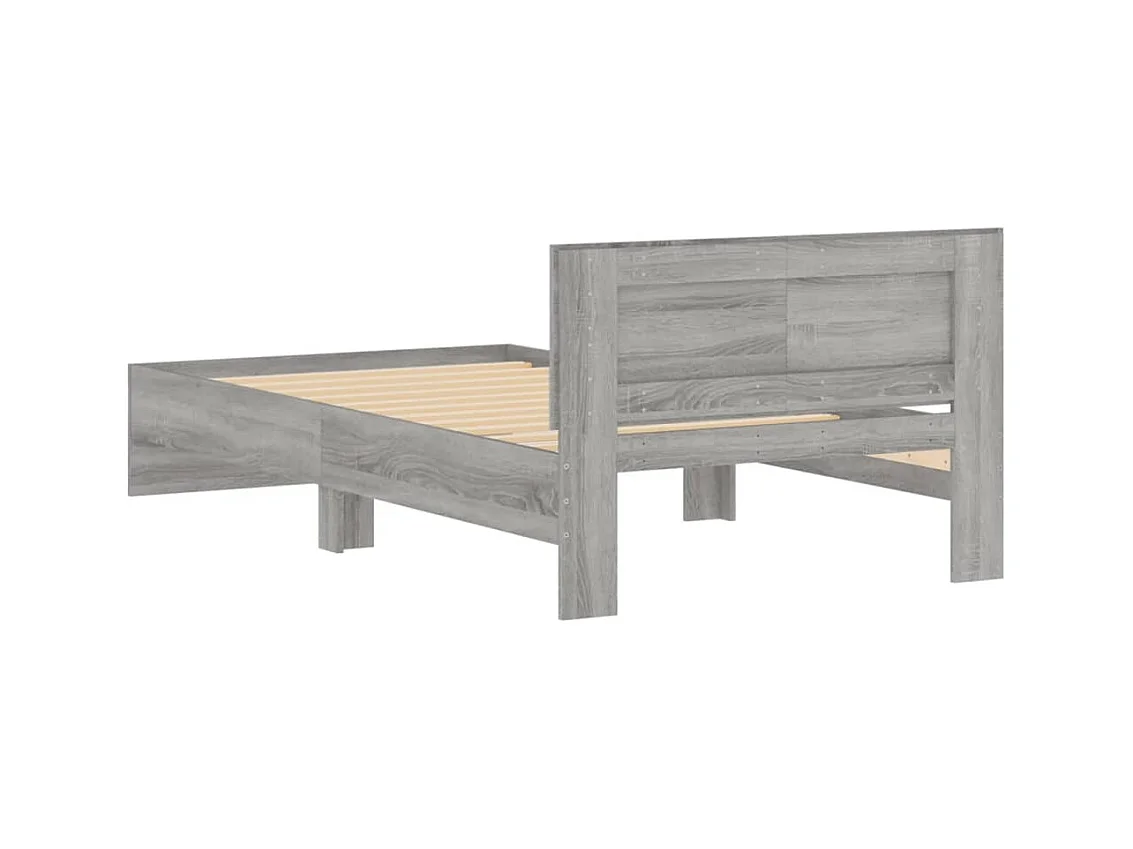 Cadre de lit sans matelas avec tête de lit 100x200 cm