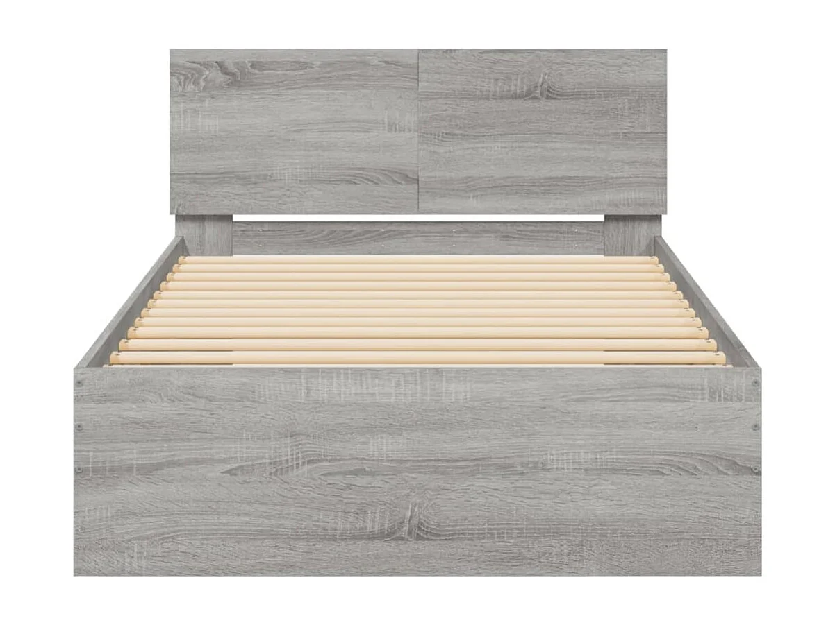 Cadre de lit sans matelas avec tête de lit 100x200 cm