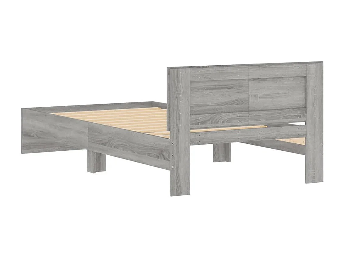 Cadre de lit sans matelas avec tête de lit 100x200 cm