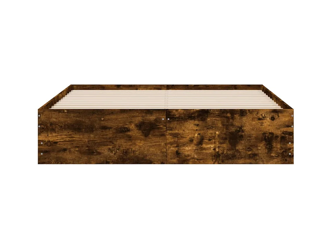 Bedframe met lades bewerkt hout gerookt eikenkleurig 140x200 cm