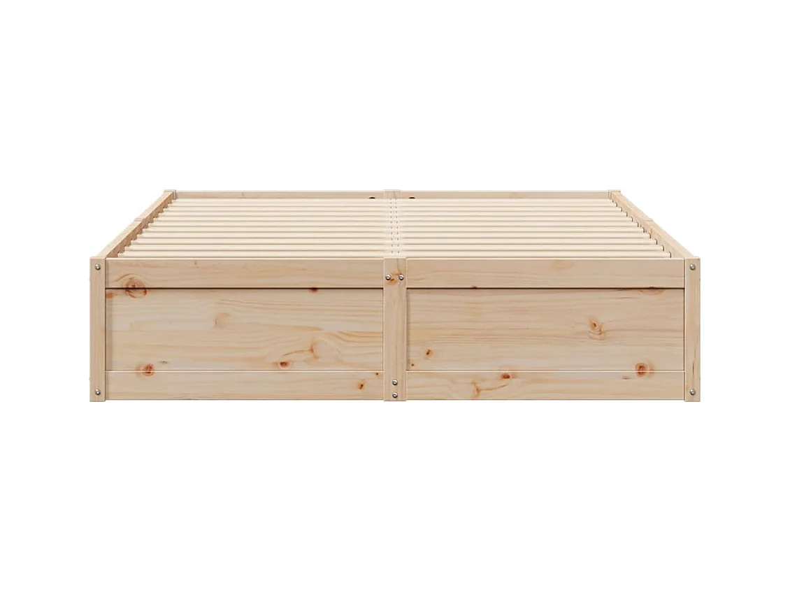 Massivholzbett ohne Matratze 140x190 cm Kiefernholz