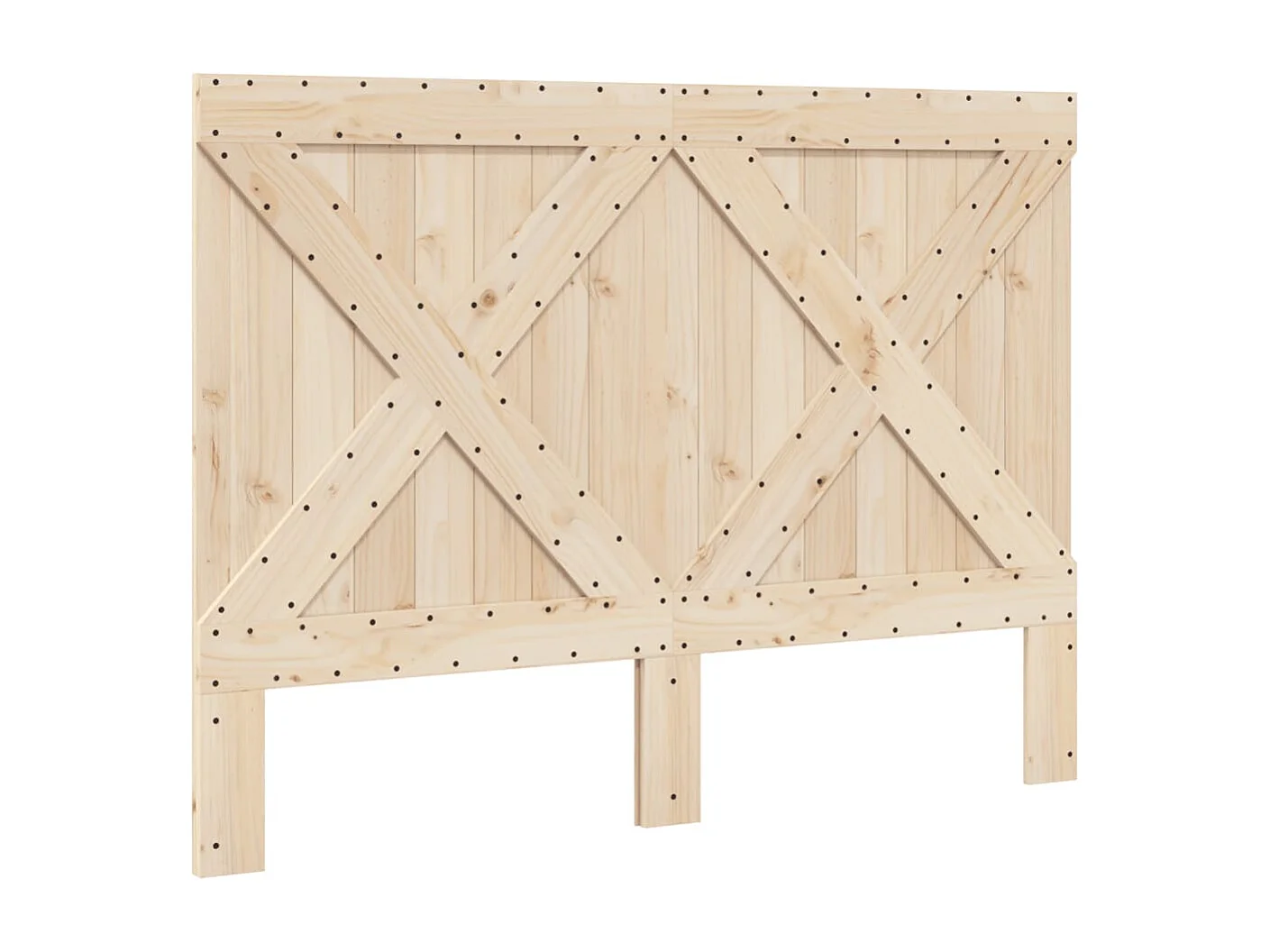 Cadre de lit sans matelas gris 160x200 cm bois de pin massif