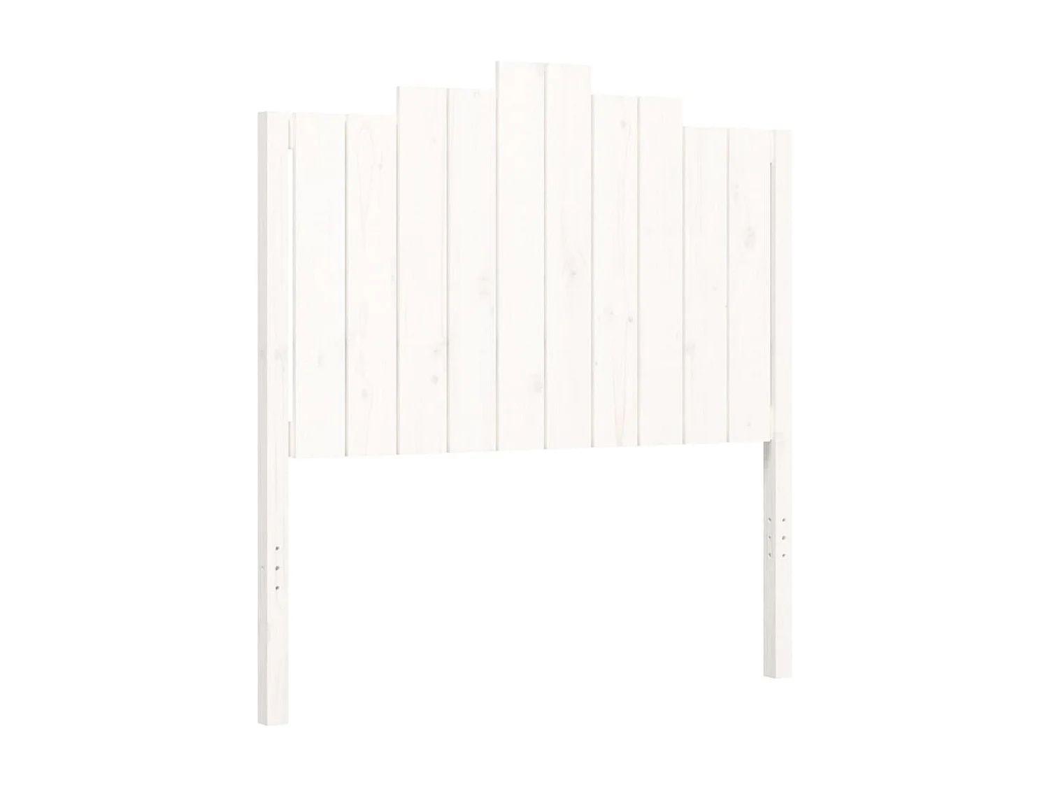 Cama sem colchão 100x200 cm madeira de pinho maciça branco