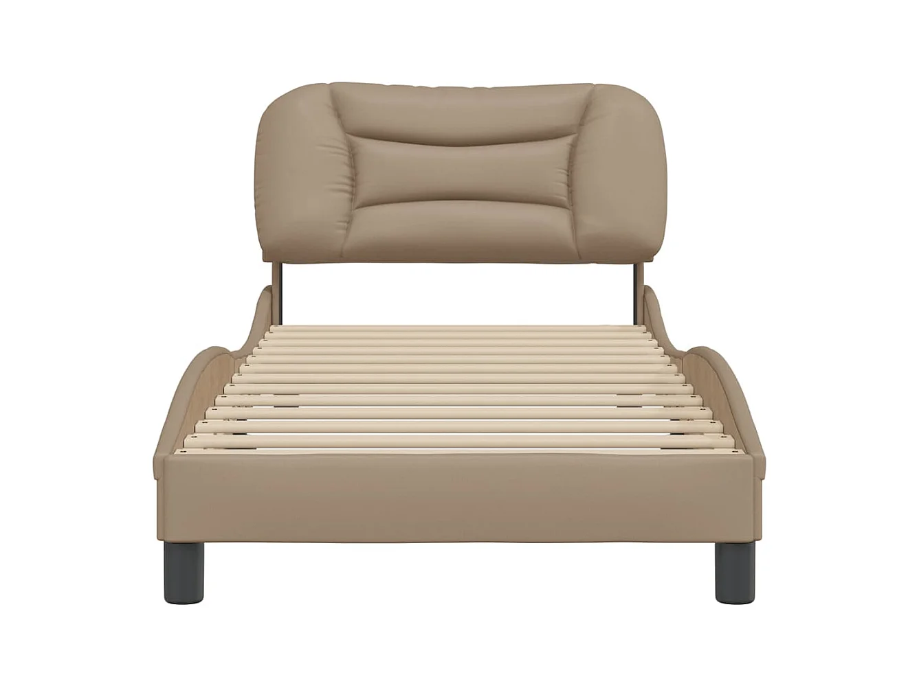 Cadre de lit sans matelas cappuccino 80x200 cm similicuir