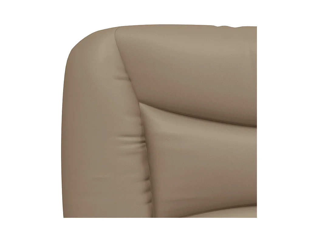 Cadre de lit sans matelas cappuccino 80x200 cm similicuir