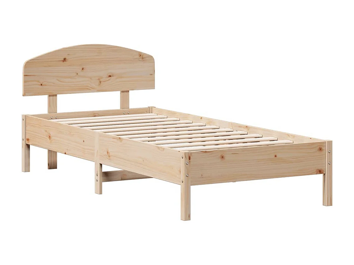 Cadre de lit sans matelas 100x200 cm bois massif de pin