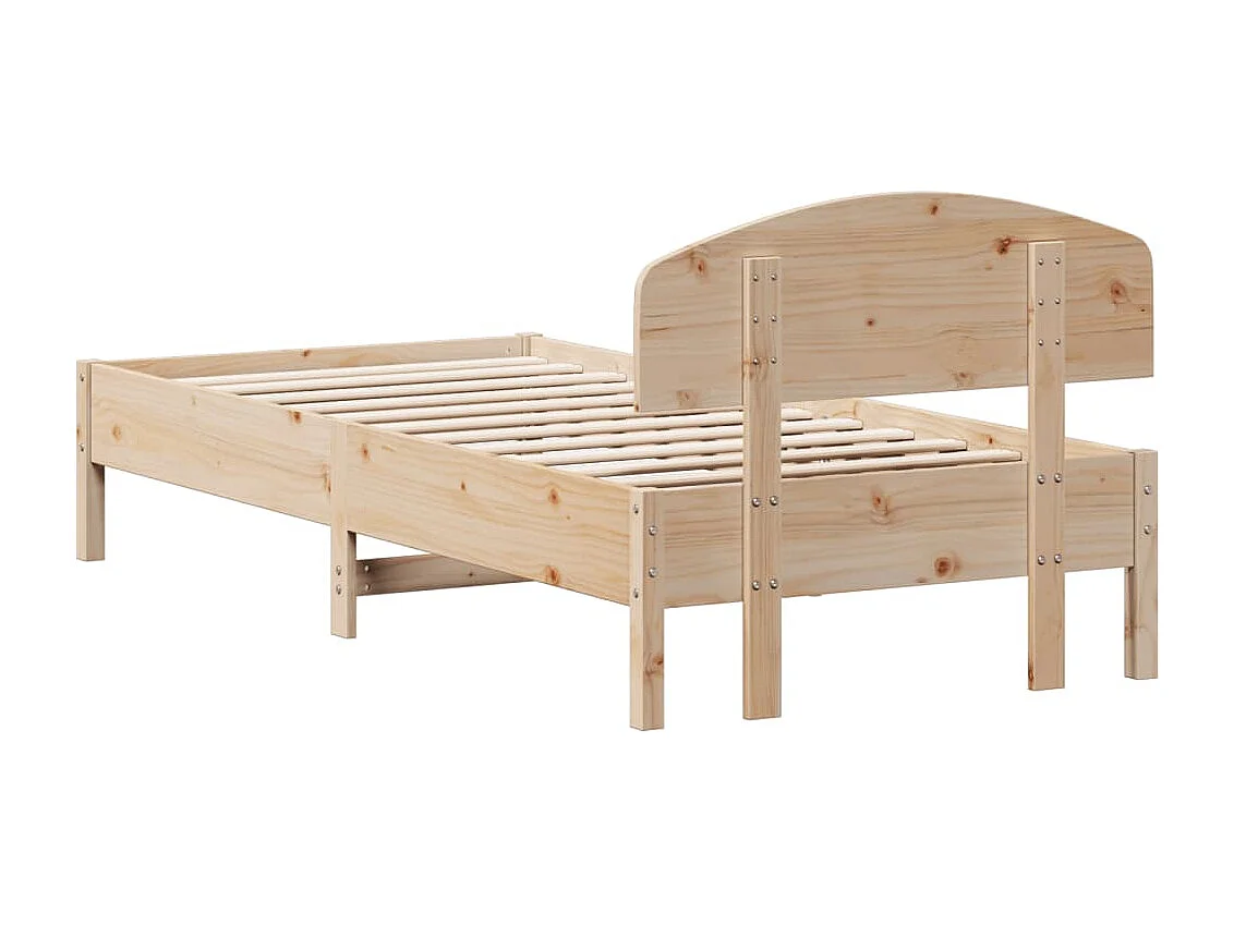 Cadre de lit sans matelas 100x200 cm bois massif de pin