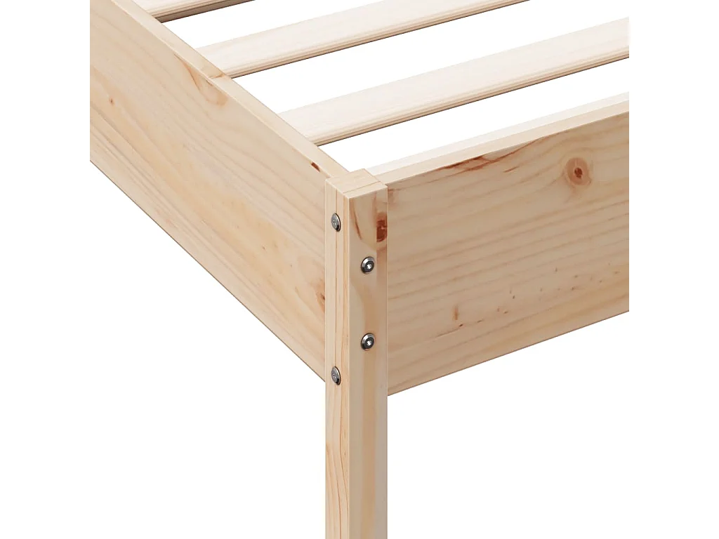 Cadre de lit sans matelas 100x200 cm bois massif de pin