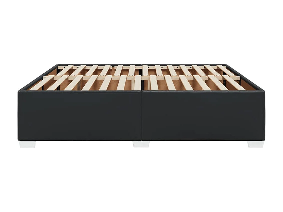 Cadre de lit sans matelas noir 180x200 cm similicuir