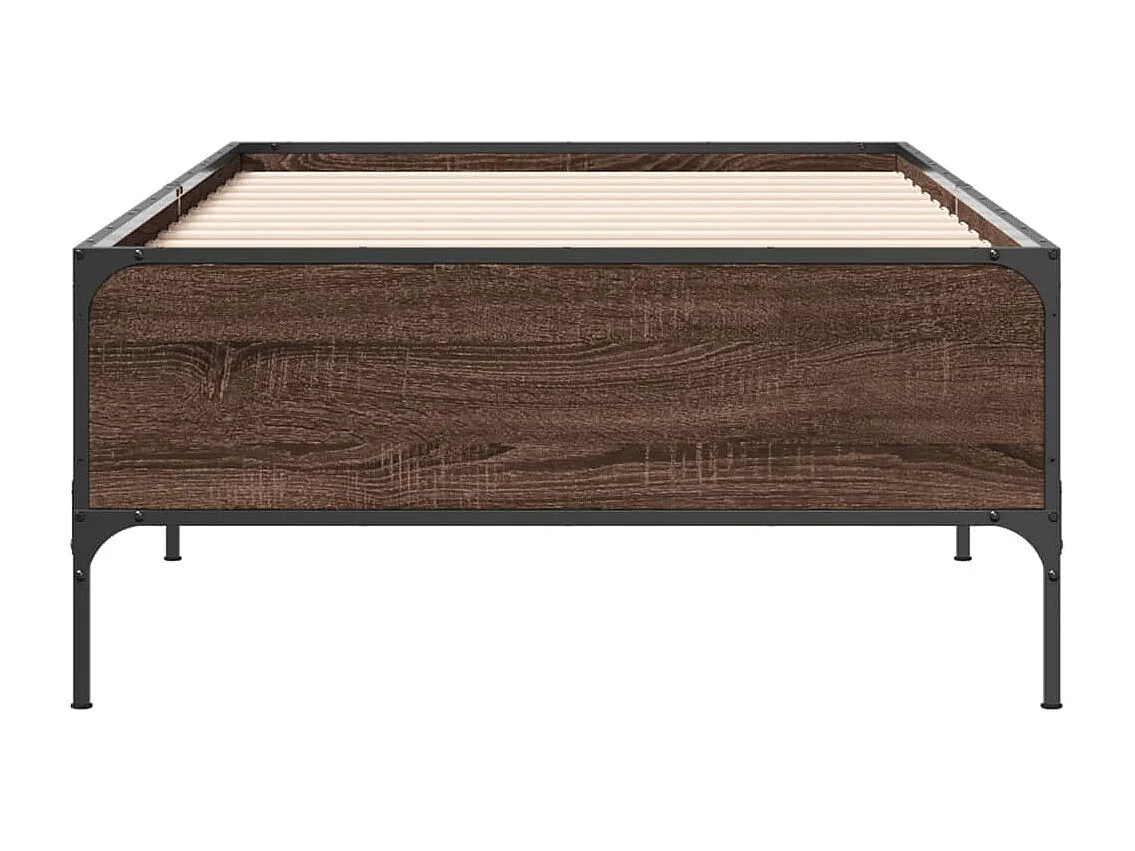 Cadre de lit sans matelas chêne marron 90x190 cm
