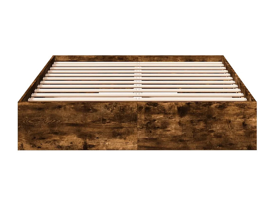 Giroletto con Cassetti Rovere Fumo 120x200 cm Legno Multistrato