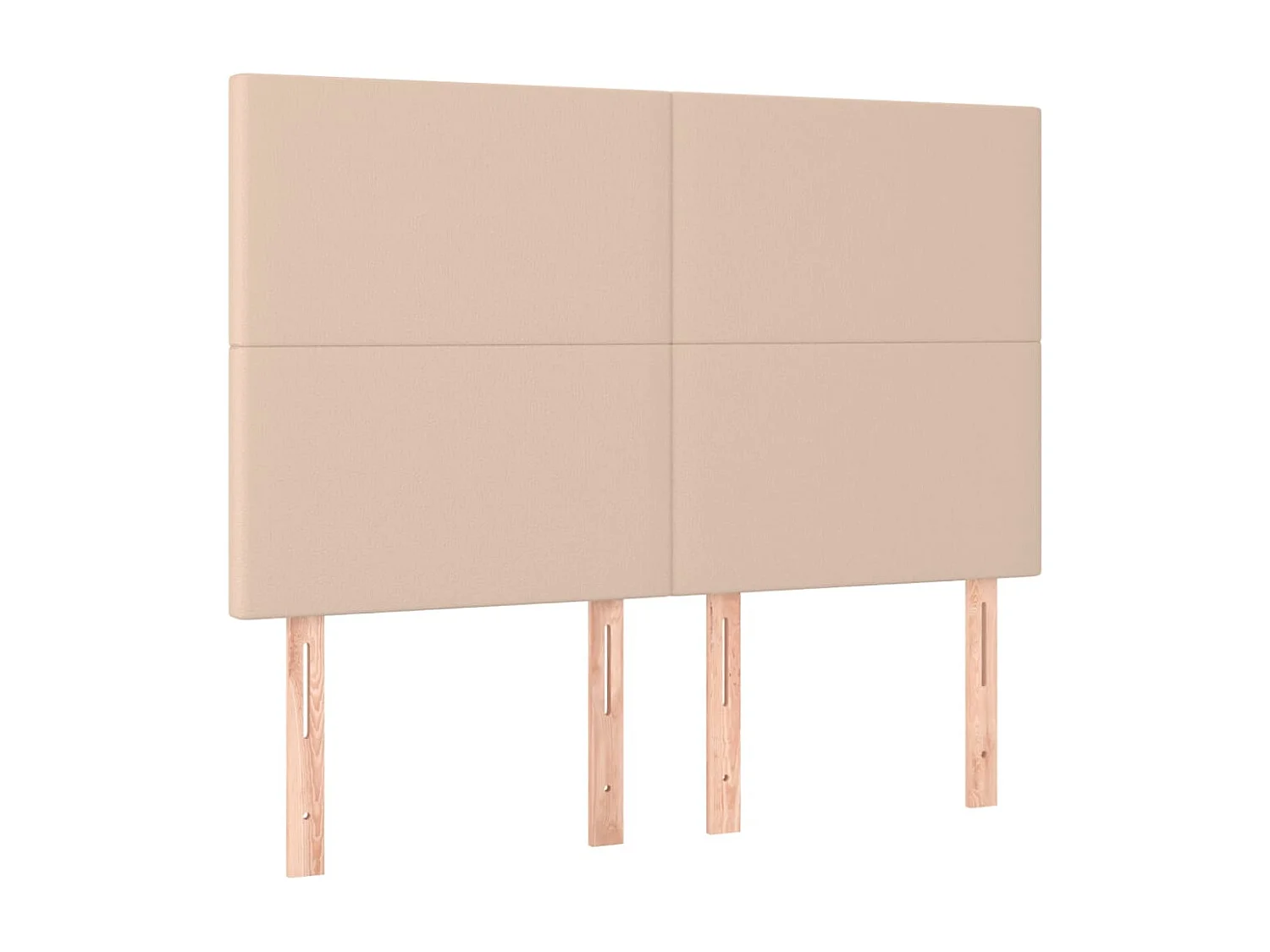 Cadre de lit sans matelas cappuccino 140x190 cm similicuir